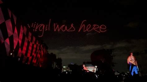 Watch drone light display for Virgil Abloh's final show for Louis 